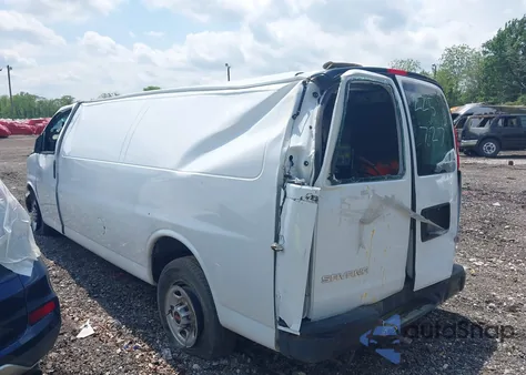 2022 GMC Savana Cargo Rwd 3500 Extended Wheelbase Work Van из США, поврежденный, VIN 1GTZ7HF7XN1225727